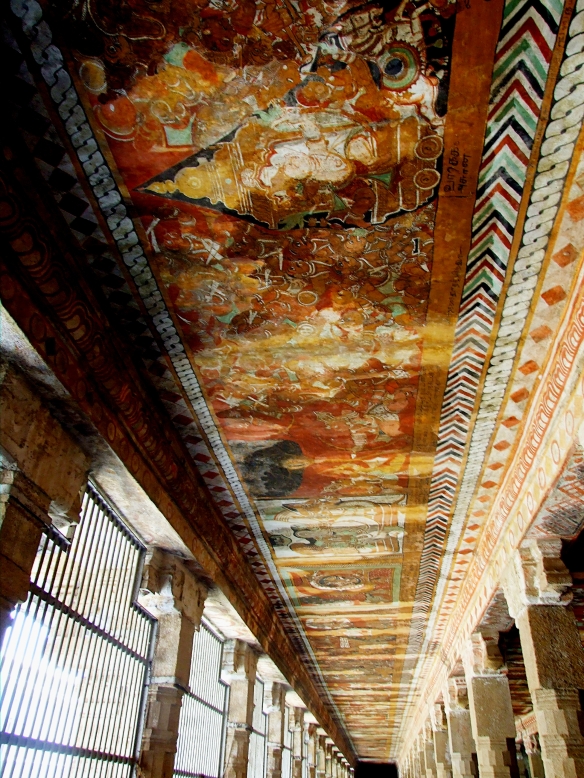 A corridor in the pavilion that houses the Muckunda Murals.